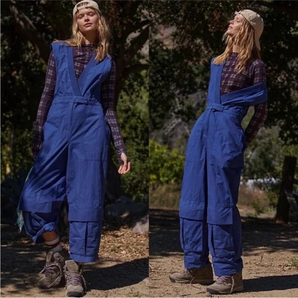 Free People Deep Blue Jumpsuit